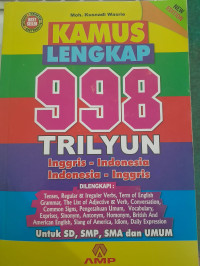Image of Kamus Lengkap 998 Trilyun Inggris-Indonesia, Indonesia-Inggris