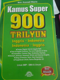 Image of Kamus Super 900 Trilyun Inggris-Indonesia, Indonesia-Inggris
