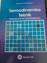 Image of Termodinamika Teknik Beberapa Soal dan Penyelesaiannya
