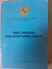 Image of Undang-undang Dasar Negara Republik Indonesia Tahun 1945