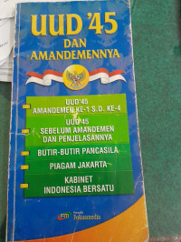 Image of UUD'45 dan Amandemennya